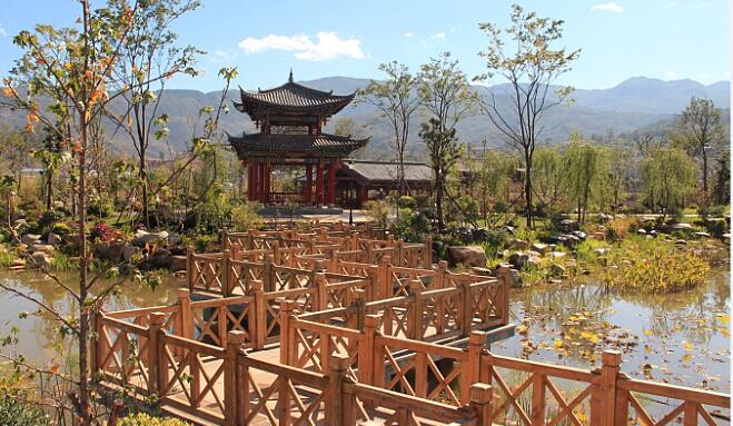 南澗縣澗北公園園林工程實景1