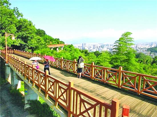 龍巖蓮花山木棧道